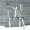 Aqua Vintage Deck-Mount Clawfoot Tub Faucet, Polished Chrome, Deck Mount AE8401DL - alternate 6